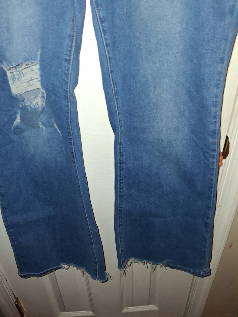 Blue Distressed Women’s Jeans - Picture 2 of 6